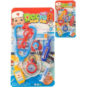 Doktorská souprava dětské lékařské potřeby set 7ks 2 barvy plast