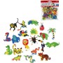 Samolepky pěnové zvířátka ZOO set 100ks v sáčku
