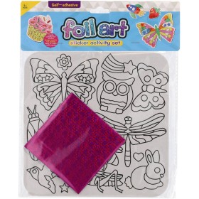 Kouzlení s fóliovými obrázky třpytivé zvířata kreativní set samolepky