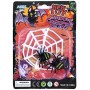 Dekorace pavučina s pavouky Halloween na kartě