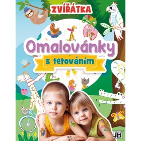 JIRI MODELS Omalovánky s tetováním Zvířátka