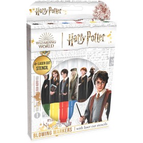 JIRI MODELS Foukací fixy set 6ks + 4 šablony Harry Potter
