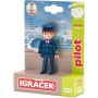 EFKO IGRÁČEK Pilot povolání set figurka kloubová s doplňky