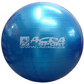 ACRA Míč overball 650mm modrý fitness gymball rehabilitační do 130kg