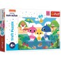 TREFL PUZZLE Baby Shark s rodinou na dovolené 33x22cm skládačka 60 dílků