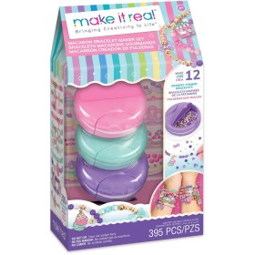 MAKE IT REAL Macaron box na výrobu náramků dětský kreativní set