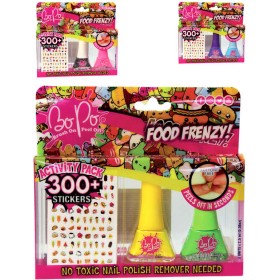 EP Line BO-PO Food Frenzy lak na nehty slupovací 2ks + samolepky různé druhy