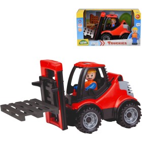 LENA Truckies baby vysokozdvižný vozík set s paletou a panáčkem