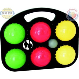 SMĚR HRA Petanque 6 koulí plast * petangue koule sada