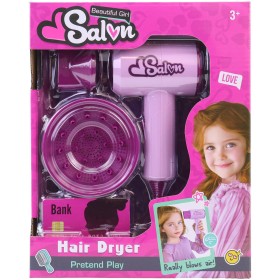 Kadeřnický dětský set funkční fén se dvěma nástavci na baterie