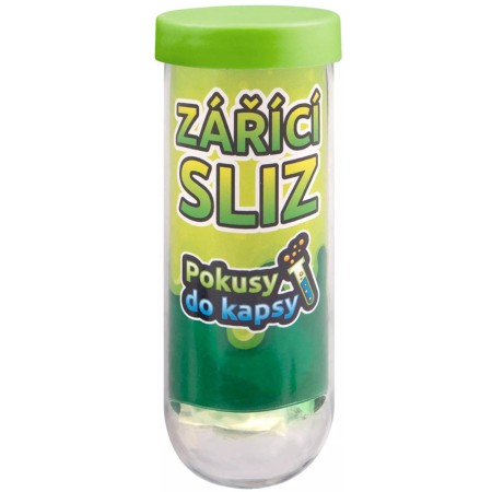 ALBI SCIENCE Pokusy do kapsy Zářící sliz dětský experimentální set