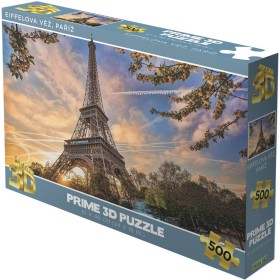 PUZZLE Prime 3D Eiffelova věž Paříž 61x46cm 500 dílků holografické