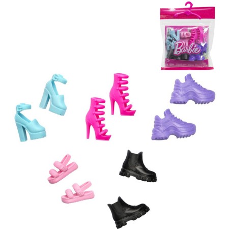 MATTEL BRB Kolekce stylových botiček set 5 párů pro panenku Barbie