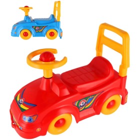 Odrážedlo baby auto s klaksonem odstrkovadlo s opěrkou zad 2 barvy