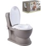 DOLU Dětská toaleta XL baby WC šedá na baterie Světlo Zvuk