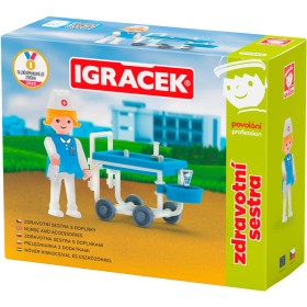 EFKO IGRÁČEK Zdravotní sestra povolání set figurka kloubová s doplňky