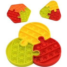 Hra Pop It puzzle antistresové 3 dílky skládačka Bubble Pops 3 druhy
