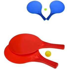 Pálky barevné plážové set 2ks s míčkem 2 barvy plast