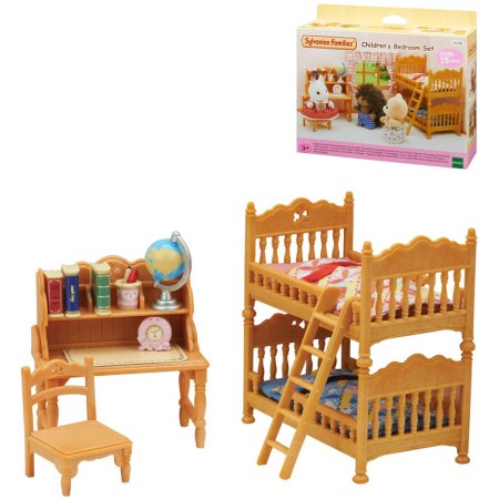 Sylvanian Families dětský pokoj s palandou herní set nábytek s doplňky