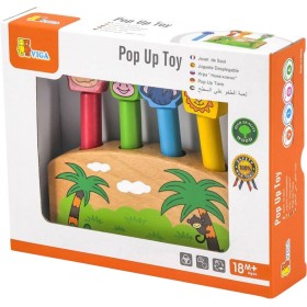 VIGA DŘEVO Hra Pop Up vyskakovací zvířátka *DŘEVĚNÉ HRAČKY*