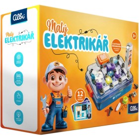 ALBI SCIENCE Malý elektrikář elektronická stavebnice 58 dílků na baterie