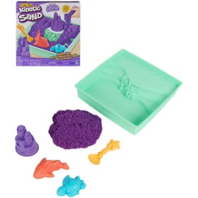 SPIN MASTER Kinetic sand Fialový 450g tekutý písek s podložkou a nástroji