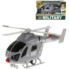 Army helikoptéra plastová na baterie vojenský vrtulník Světlo Zvuk v krabici