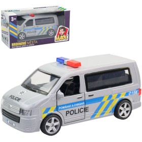 Auto policejní dodávka kovová Česká Policie CZ na baterie Světlo Zvuk