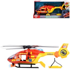 DICKIE Helikoptéra záchranářská s nosítky 112 airbus na baterie Světlo Zvuk
