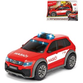 DICKIE Auto hasiči Volkswagen Tiguan R-Line Fire na baterie CZ Světlo Zvuk