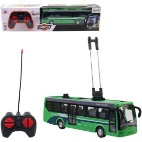 RC Trolejbus MHD na dálkové ovládání 27MHz na baterie Světlo