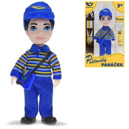 Pošťák figurka 17cm poštovský panáček v krabici