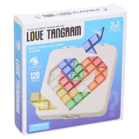 HRA Hlavolam skládačka Tangram srdce 120 úrovní puzzle 2v1