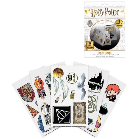 Samolepky vinylové Harry Potter 34ks sada 5 archů