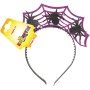 KARNEVAL Čelenka Halloween s pavouky *KARNEVALOVÝ DOPLNĚK*