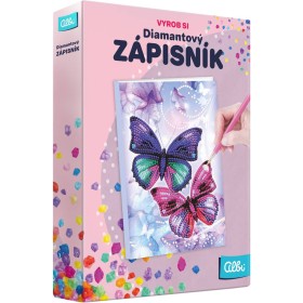 ALBI Vyrob si Diamantový zápisník motýlci kreativní sada