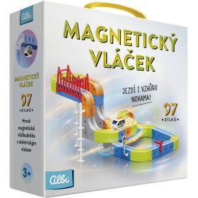 ALBI Vláček elektrický magnetická stavebnice 97 dílků vláčkodráha USB