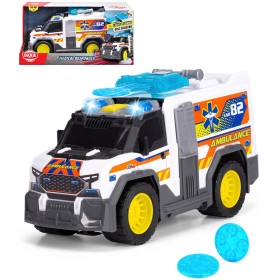 DICKIE Auto ambulance sanitní vůz bílý s funkcemi na baterie Světlo Zvuk