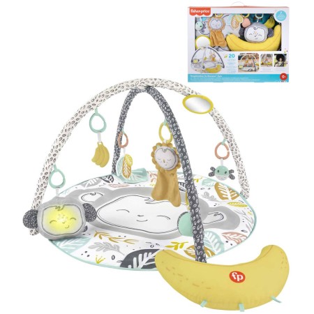 FISHER PRICE Baby hrací dečka Go Bananas na baterie Světlo Zvuk pro miminko